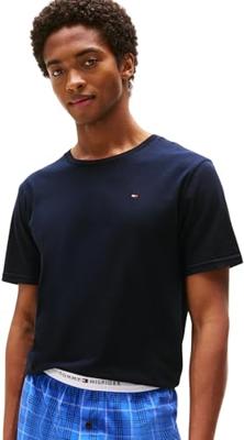 Tommy Hilfiger Heren Katoenen T-Shirt - Basic ondershirts korte mouw - Ronde hals