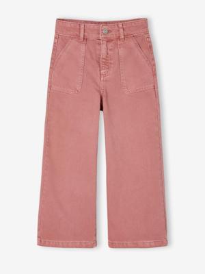 Wijd uitlopende broek voor meisjes medium Morpho oudroze Wijd uitlopende broek voor meisjes medium Morpho oudroze
