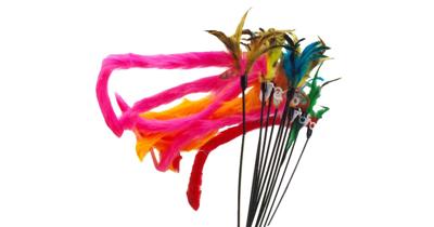 Kattenspeelgoed hengel met veren en bontstaart Speelplezier-kat Gebr. de Boon - Gebr de boon Kattenspeelgoed hengel met veren en bontstaart Speelplezier-kat Gebr. de Boon - Gebr de boon