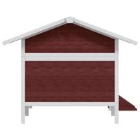 VidaXL Hondenhok 159x120x88,5 cm massief grenenhout mokkakleurig - thumbnail