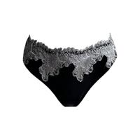 AMBRA Lingerie Slips Platinum Royale String zwart/zilver 1630 - thumbnail