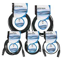 DAP FLX01 microfoon- en signaalkabel met X-type connectoren 1.5 meter - thumbnail