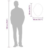 VidaXL Wandspiegel 50x40 cm goudkleurig - thumbnail