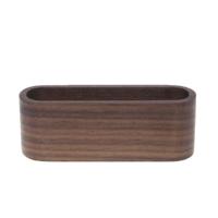 20 stuks houten tafel visitekaartje display stand memo houder opbergdoos organisator type: zwarte walnoot kleur - thumbnail