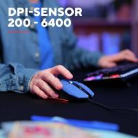 Trust GXT109B FELOX Gaming-muis Kabelgebonden Optisch Blauw 6 Toetsen 6400 dpi Verlicht - thumbnail