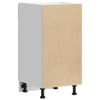 Keuken onderkast Lucca bewerkt hout wit - thumbnail