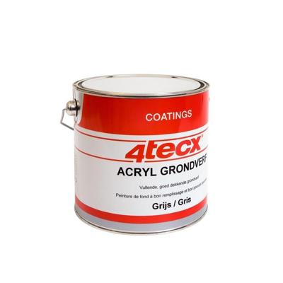 4tecx Acryl grondverf grijs 2,5ltr