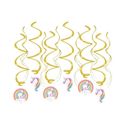 Swirl decorations Unicorn | 6 stuks Swirl decorations Unicorn | 6 stuks