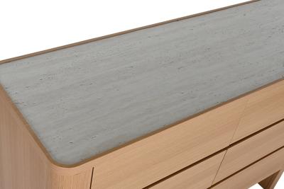 Ladekast Home ESPRIT Natuurlijk Lichtgrijs Modern 120 x 40 x 80 cm