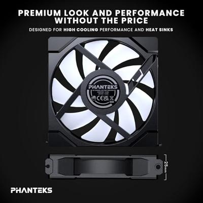 Phanteks PH-F120M25R_G2_DBK01 PC-ventilator Zwart (b x h x d) 120 x 25 x 120 mm Phanteks PH-F120M25R_G2_DBK01 PC-ventilator Zwart (b x h x d) 120 x 25 x 120 mm