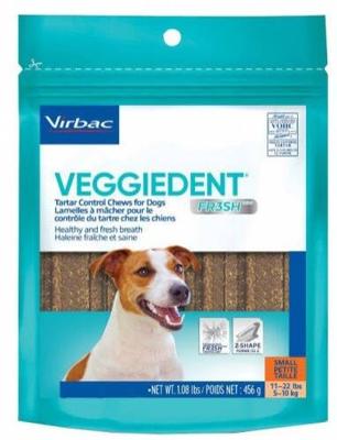 VIBRAC Veggiedent Fresh - traktatie voor hond - L - 502,5 g