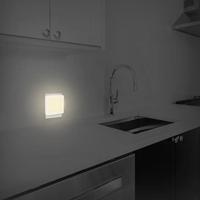 LogiLink LED013 LED013 LED-nachtlamp met schemerschakelaar Vierkant LED Warmwit Wit - thumbnail