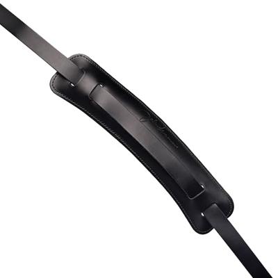 D&apos;Addario John Lennon Leather Guitar Strap Black gitaarband - thumbnail