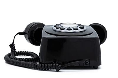 GPO 746 Retro wandtelefoon met drukknop zwart