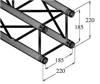 ALUTRUSS DECOLOCK DQ4-S1000 4-way Cross Beam bk