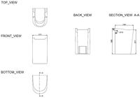 Saqu Sifonkap met ophangset 52 cm wit - thumbnail