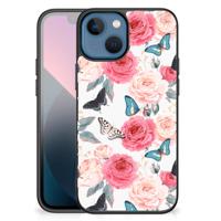 Apple iPhone 13 mini Bloemen Hoesje Butterfly Roses - thumbnail