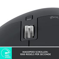 Logitech MX Master 3S Ergonomische muis Bluetooth, Radiografisch Optisch Grafiet 7 Toetsen 8000 dpi Afneembare kabel, Ergonomisch, Intelligent scrollwiel, - thumbnail