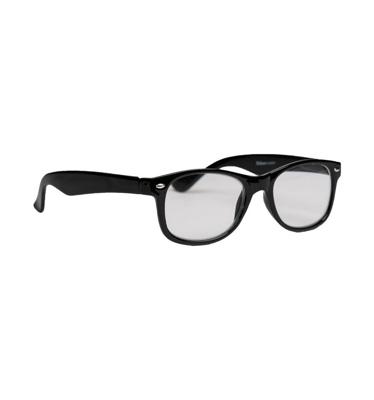 Melleson Leesbril wayfarer glans zwart +3.00 1 Stuks