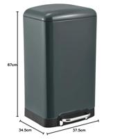 Vuilnisemmer Kitchen Move Grijs Roestvrij staal - thumbnail