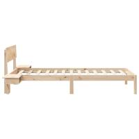 Bedframe met nachttafels Bruin 90 x 200 cm Massief grenenhout - thumbnail