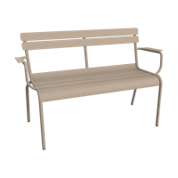 Fermob Luxembourg tuinbank met armleuning Nutmeg - thumbnail