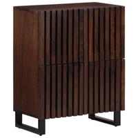 Dressoir 60x34x75 cm massief mangohout bruin - thumbnail
