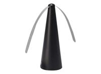 Insectenverjagende ventilator - Vliegen verjager - 8x25cm - Zwart - thumbnail