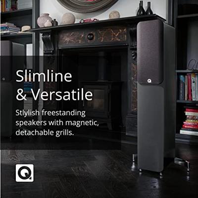 Q Acoustics: Concept 50 Vloerstaande Speakers - 2 Stuks - Hoogglans grijs Q Acoustics: Concept 50 Vloerstaande Speakers - 2 Stuks - Hoogglans grijs