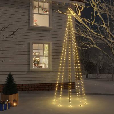 VidaXL Kerstboom met grondpin 310 led's warmwit 300 cm VidaXL Kerstboom met grondpin 310 led's warmwit 300 cm