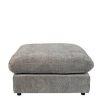 Zuiver Hocker 'Sense' Chenille, kleur Antraciet - thumbnail