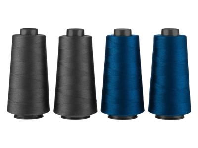 crelando Overlock naaigaren (Grijs/blauw) crelando Overlock naaigaren (Grijs/blauw)