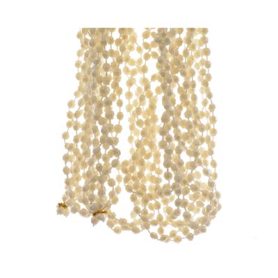 Kraalketting plc d0.5h270 cm creme kerstboomversiering kerst Decoris - Decoris