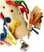 HAPPY PET VOGELSPEELGOED PUZZEL BAMBOE 48X24X24 CM - thumbnail