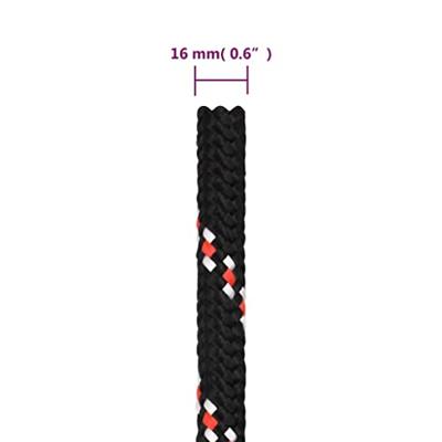 VidaXL Boot touw 16 mm 25 m polypropyleen zwart VidaXL Boot touw 16 mm 25 m polypropyleen zwart