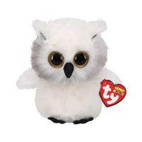 TY beanie boos knuffel uil austin 15 cm - thumbnail