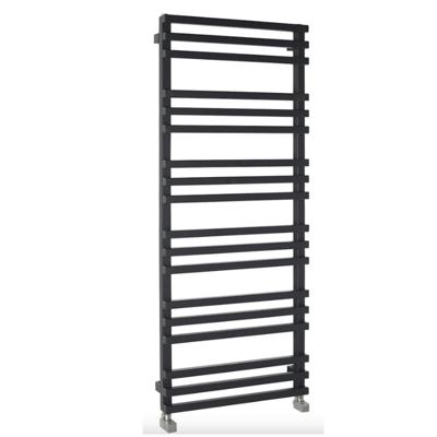 Designradiator Sapho Fantina Recht 50x121,5 cm 495W Mat Zwart Sapho