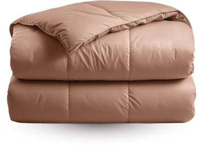 Zelesta Zelesta Satinbed Empire Brown 240x200 cm - Luxe hoesloos satijnen dekbed