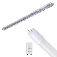 LED Waterdichte TL Armatuur met T8 G13 Buis - Velvalux Strela - 120cm - Enkel - Koppelbaar - Waterdicht IP65 - 18W 2160lm - 840 Natuurlijk Wit 4000K | Vervangt 134W - thumbnail