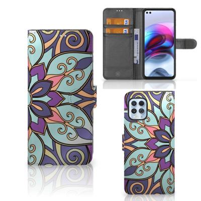 Motorola Moto G100 Hoesje Purple Flower Motorola Moto G100 Hoesje Purple Flower