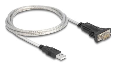 Delock USB 2.0 Adapter [1x USB-A 2.0 stekker - 1x Serieel 9-polig] 64268 1 m