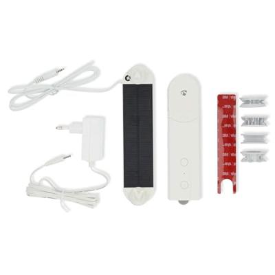 SmartLife Gordijnrobot | Kabelsysteem | Paneelgordijnen / Rolgordijnen / Vouwgordijnen | Solar Powered / USB Gevoed | 2000 mAh | Bluetooth® | Wit
