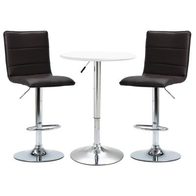 vidaXL 3-delige Barset kunstleer wit vidaXL 3-delige Barset kunstleer wit