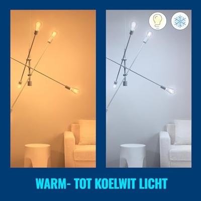 WiZ Edison Filament 2-pack - Slimme LED-Verlichting - Warm- tot Koelw…