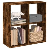 Kamerscherm / boekenkast 69,5x29x69,5 cm hout gerookt eiken - thumbnail