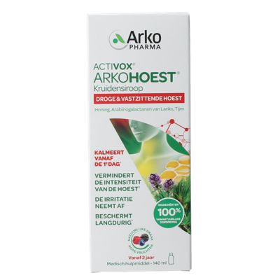 Arkohoest Kruidensiroop gezoet met honing 140 Milliliter