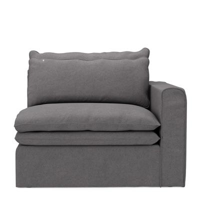 Rivièra Maison Modulaire Bank 'Continental' Corner Rechts, Oxford Weave, kleur Steel Grey Rivièra Maison Modulaire Bank 'Continental' Corner Rechts, Oxford Weave, kleur Steel Grey