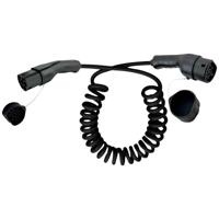 ROLINE Auto oplaadkabel Type2, 3-fase, 480VAC (3P+N+E), 16 A, 11 kW, spiraalkabel (bruikbaar 1,8m) - thumbnail