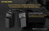 Nitecore Canon LP-E6 / LP-E6N / LP-E6NH / LP-E8 oplader - thumbnail