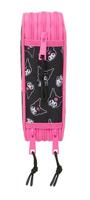 Driedubbele Pennenzak Kuromi Zwart Fuchsia 12,5 x 19,5 x 5,5 cm 37 Onderdelen - thumbnail